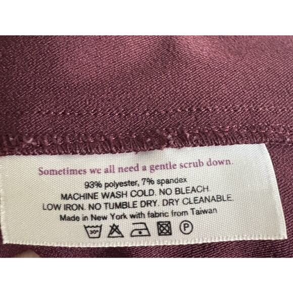 MM.LaFleur Alexandra Sheath Dress - 4 Burgundy V-Neck Minimalist Office Holiday - Picture 7 of 7